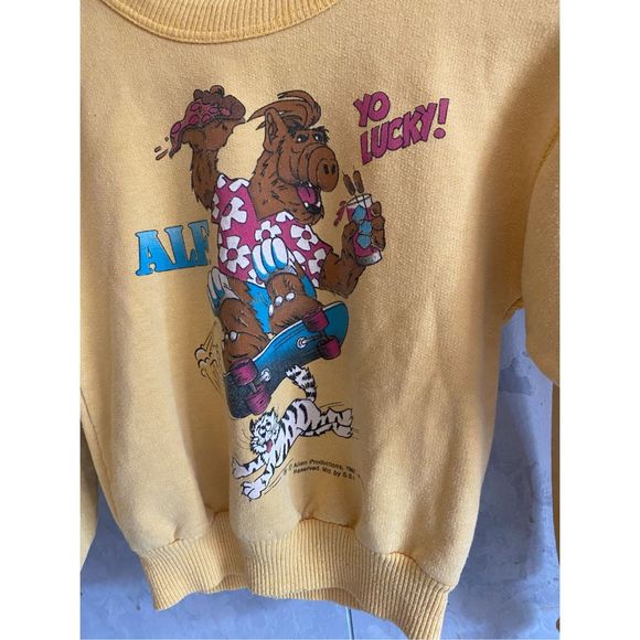 Vintage Youth ALF sweatshirt Alein Productions 1987 Sz 5/6 - Picture 4 of 7